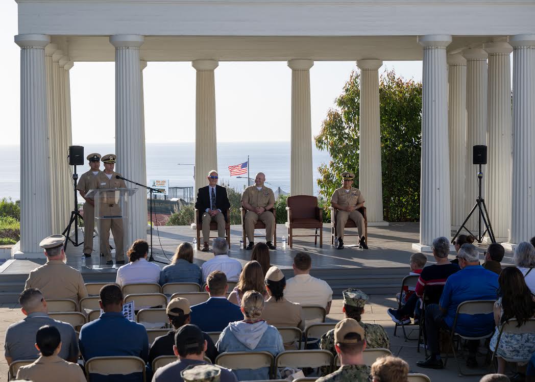 Military Commissioning Ceremony held at the Greek at PLNU.
