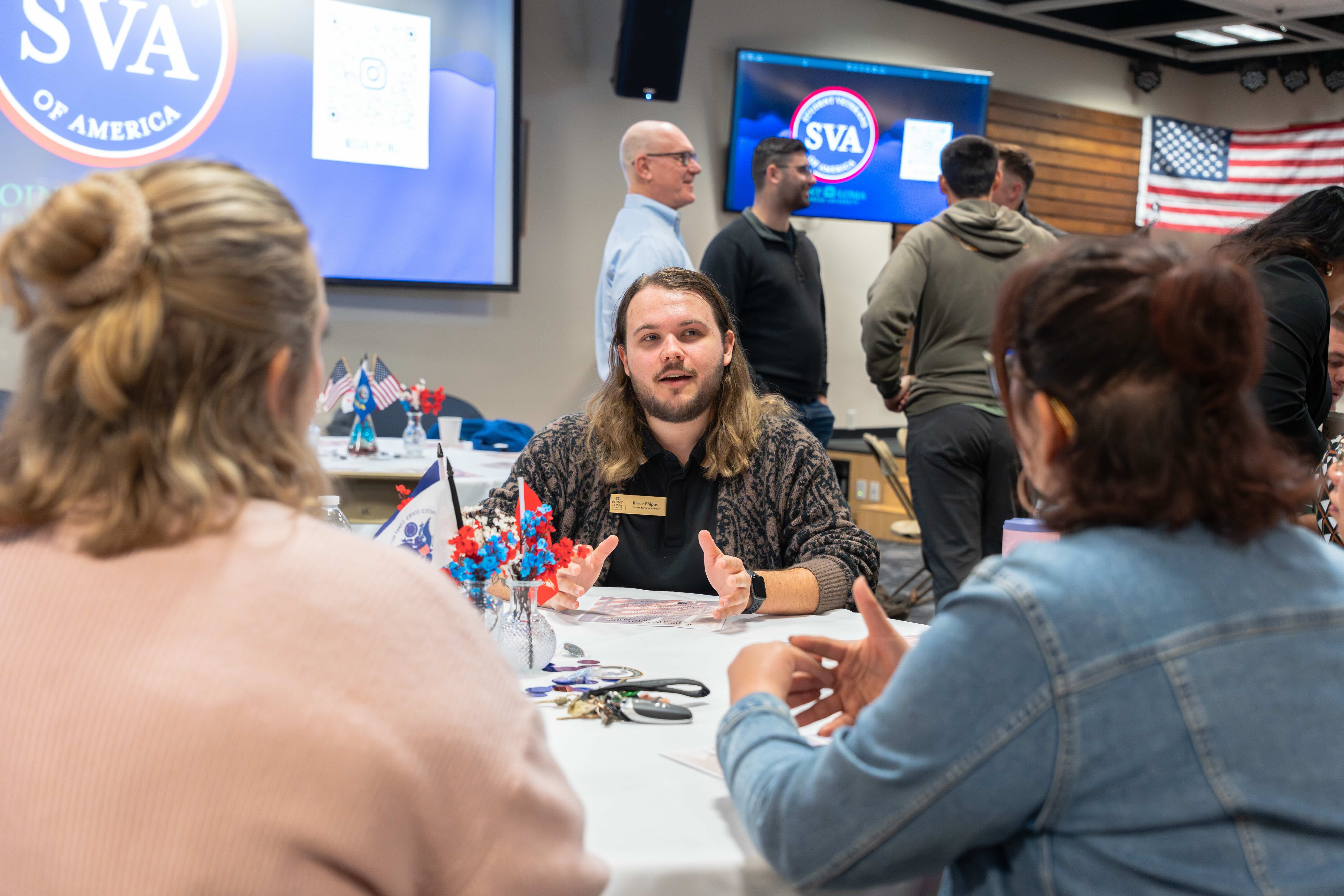 SVA members connect and chat during breakfast at the 2026 Warrior's Breakfast.