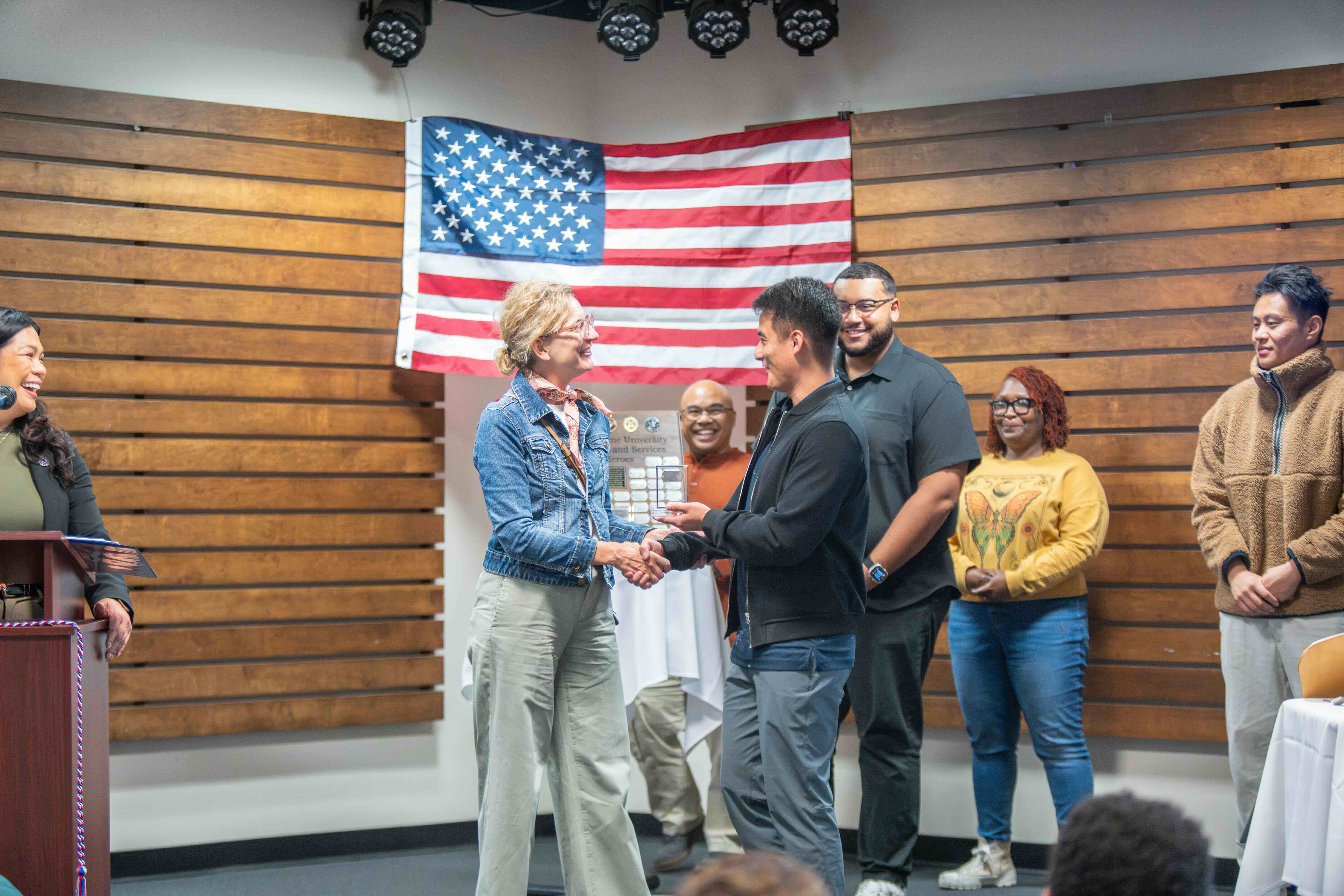 SVA member honored with award at the 2026 Warrior's Breakfast.