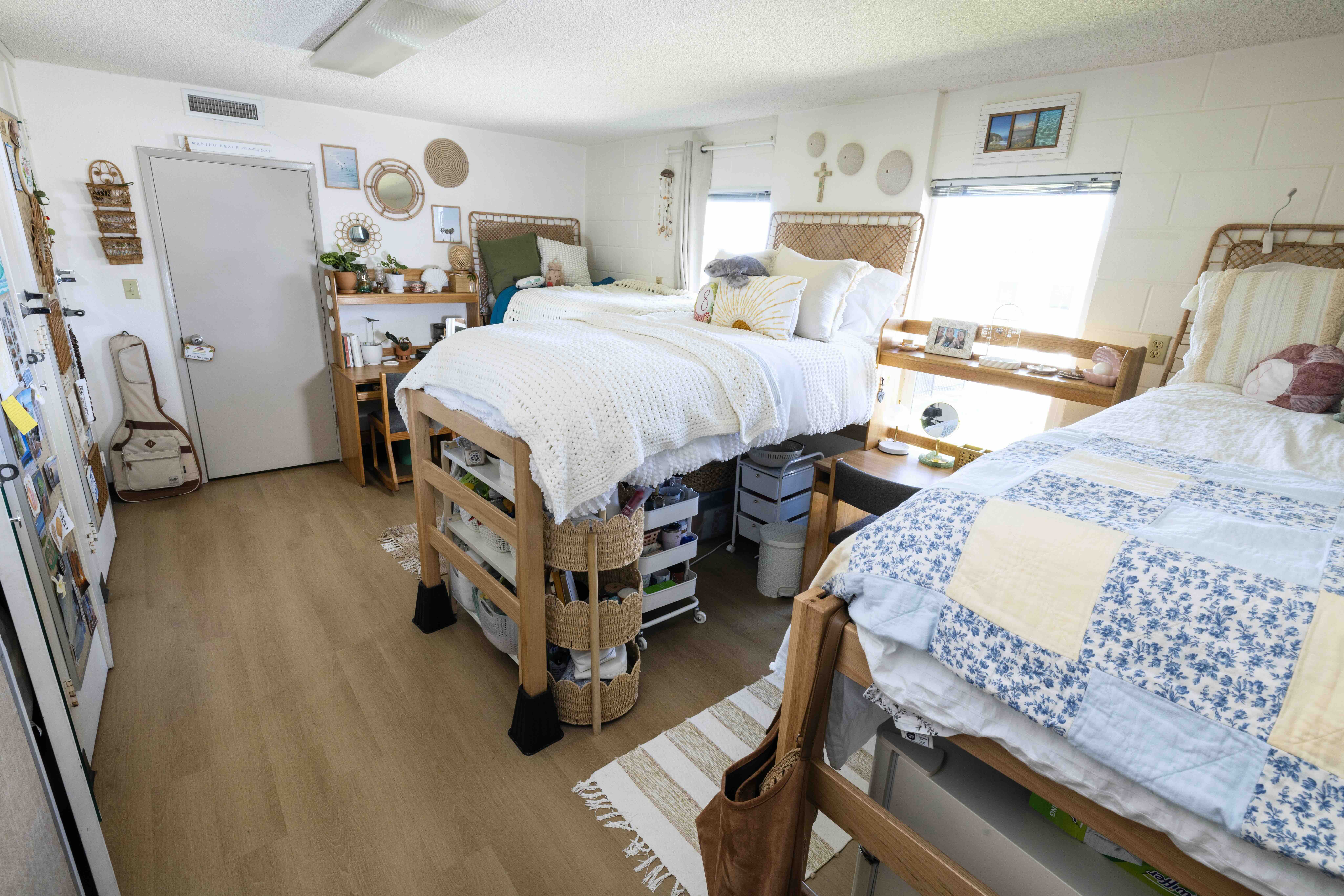 PLNU student's bedroom in Goodwin Hall.