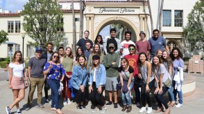 Students visiting Paramount Studios Fall 2017