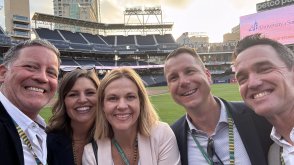 Dr Randal Schober with Deans EDC Dinner at Petco Park