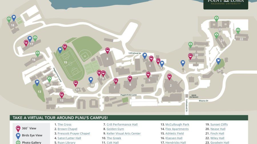 point loma nazarene campus map Experience Virtual Plnu Plnu point loma nazarene campus map