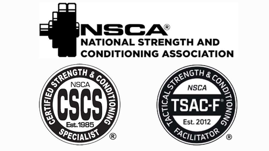 NSCA certification badges