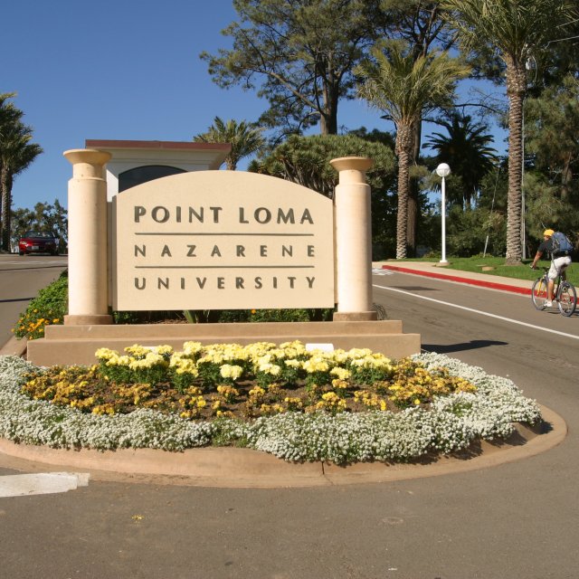 Entrance sign of Point Loma 