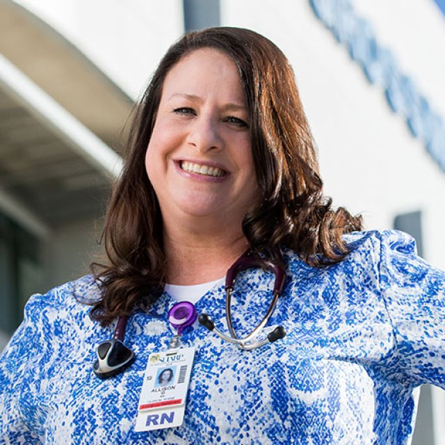 Allison Gold works at Sharp Grossmont Hospital.