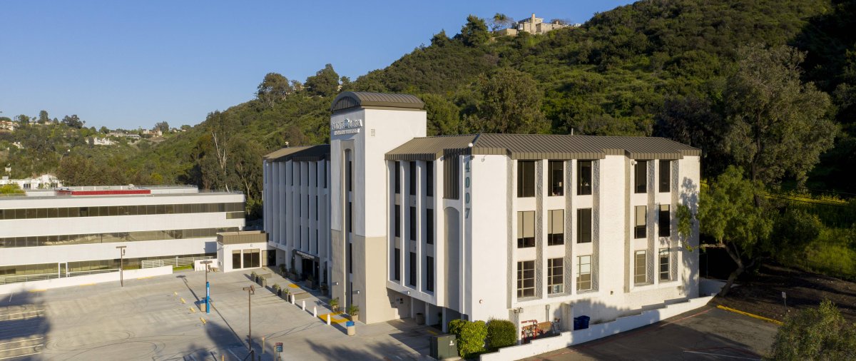 Mission valley campus building and parking spacees 