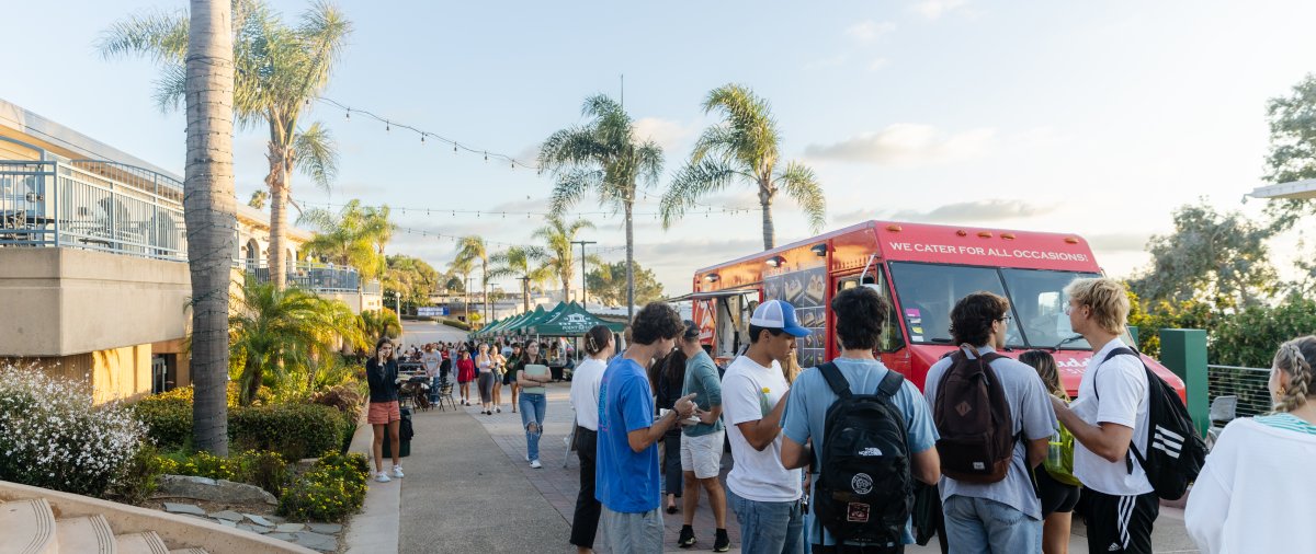 Students gathered at a club fair on campus