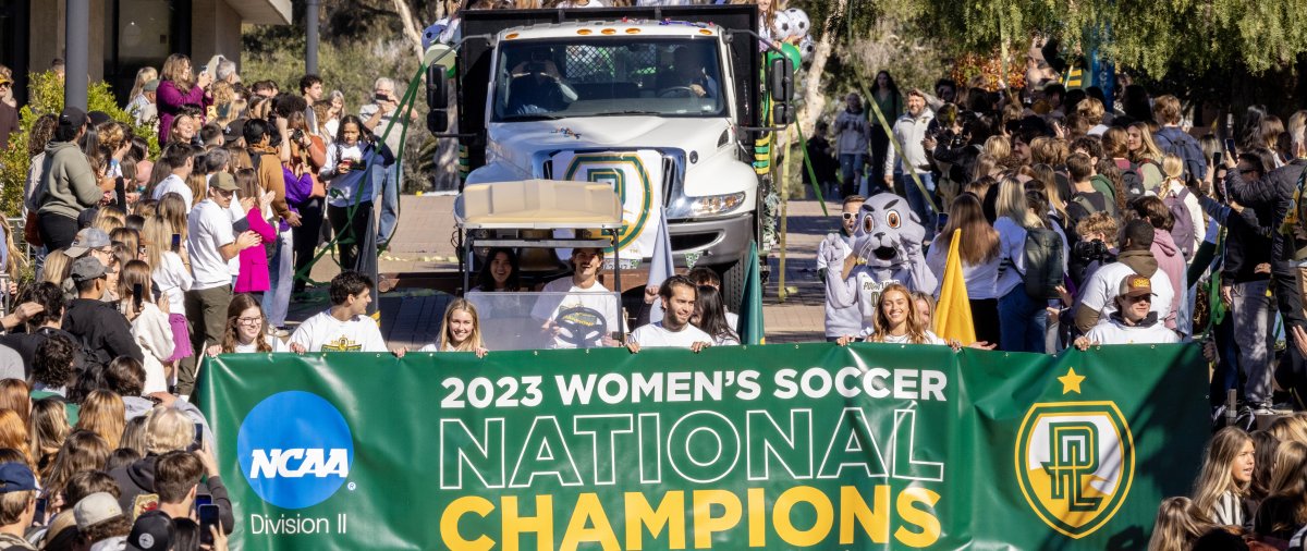 Soccer championship parade