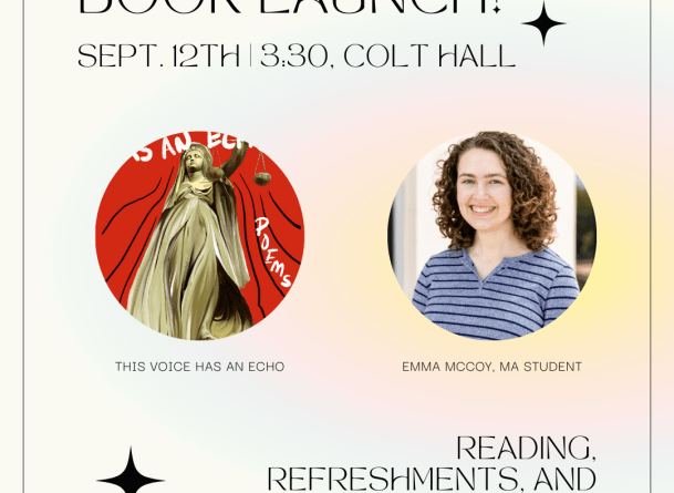 Emma McCoy Book Launch Flyer