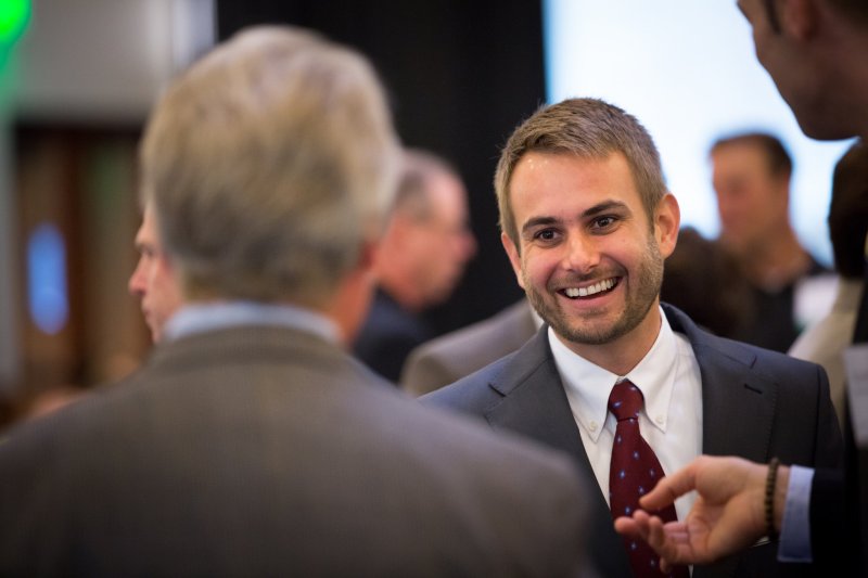 MBA Students at Networking Event