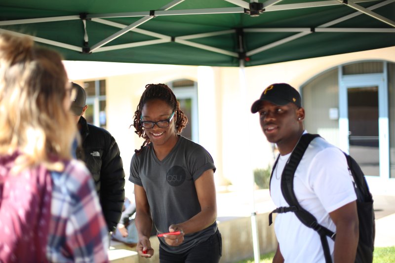 Students learning about OT