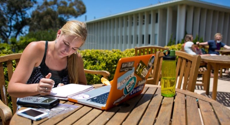 Girl studying 