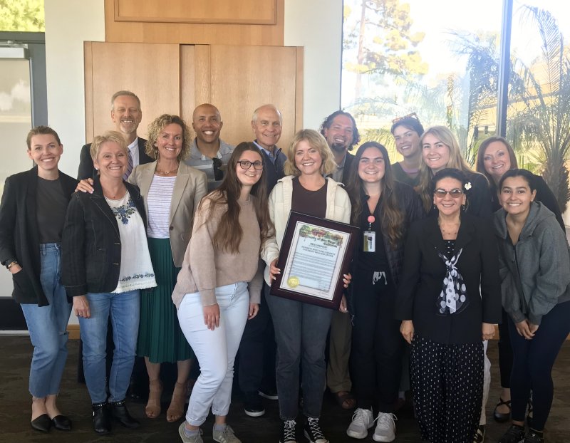 PLNU COVID response team gathers for a photo