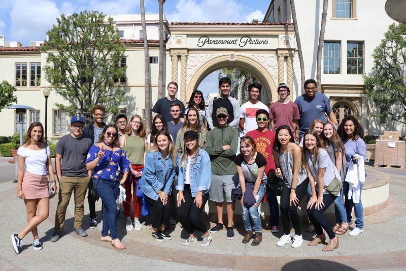 Students visiting Paramount Studios Fall 2017