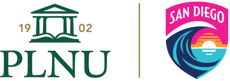 PLNU and SD Wave FC co-branded logo