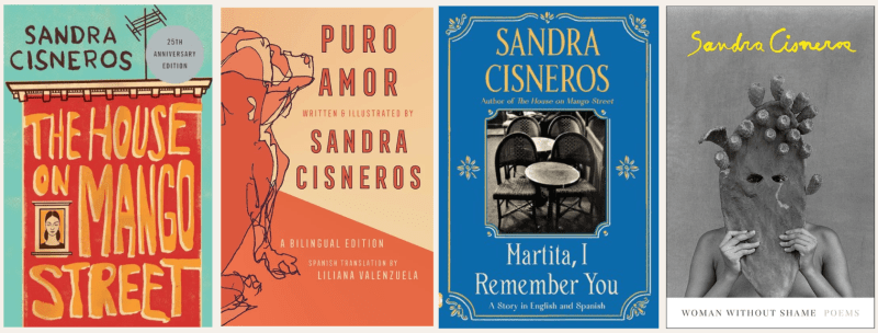 Cisneros books - House on Mango Street, Puro Amor, Martita, Woman Without Shame