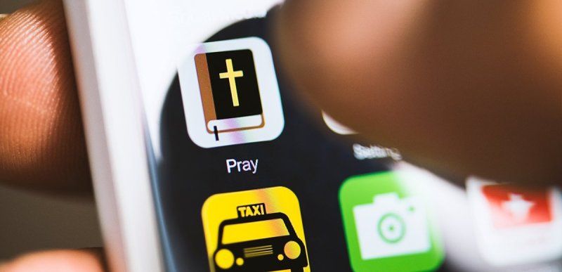 Bible app on phone