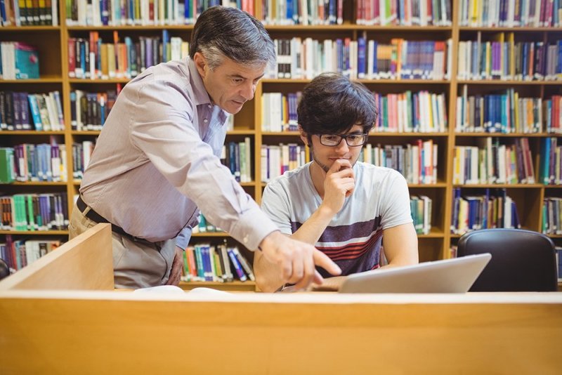 Student and teacher