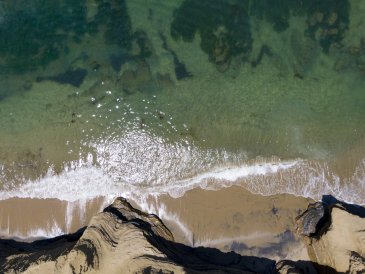 Drone of sunset cliffs